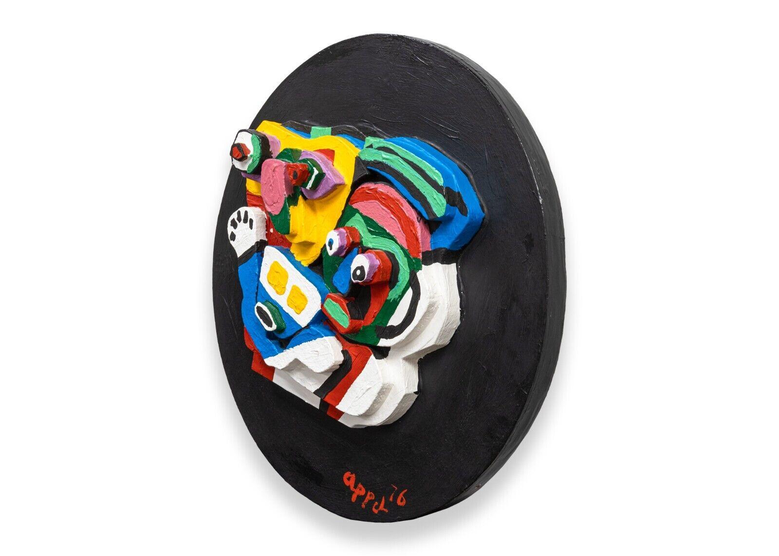 Karel Appel Floating Family Signed Ceramic Stone Hanging Wall Sculpture HC 1976 In Good Condition For Sale In Keego Harbor, MI