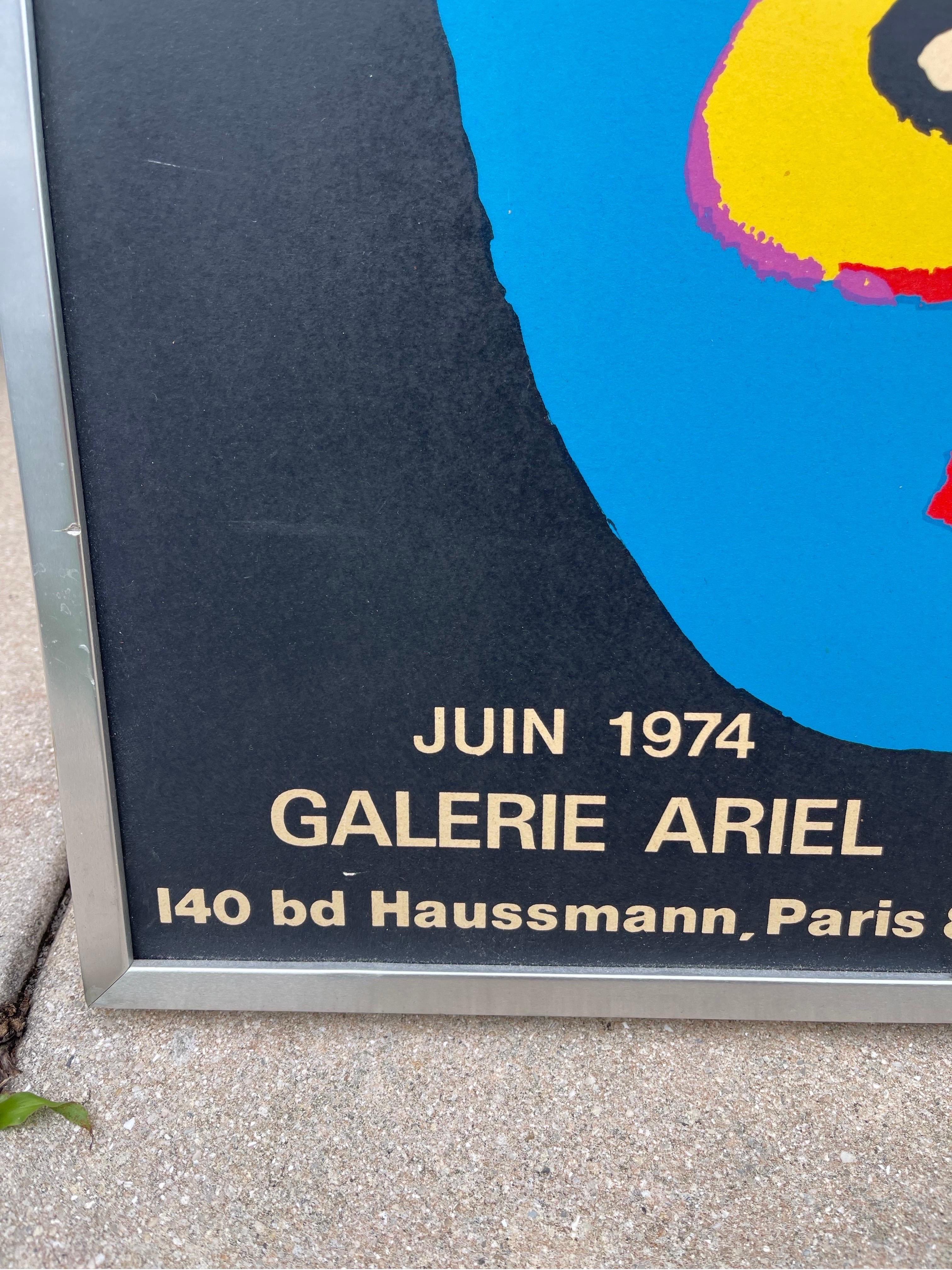 Karel Appel per la Galerie Ariel Paris Poster espositivo litografico in vendita 5