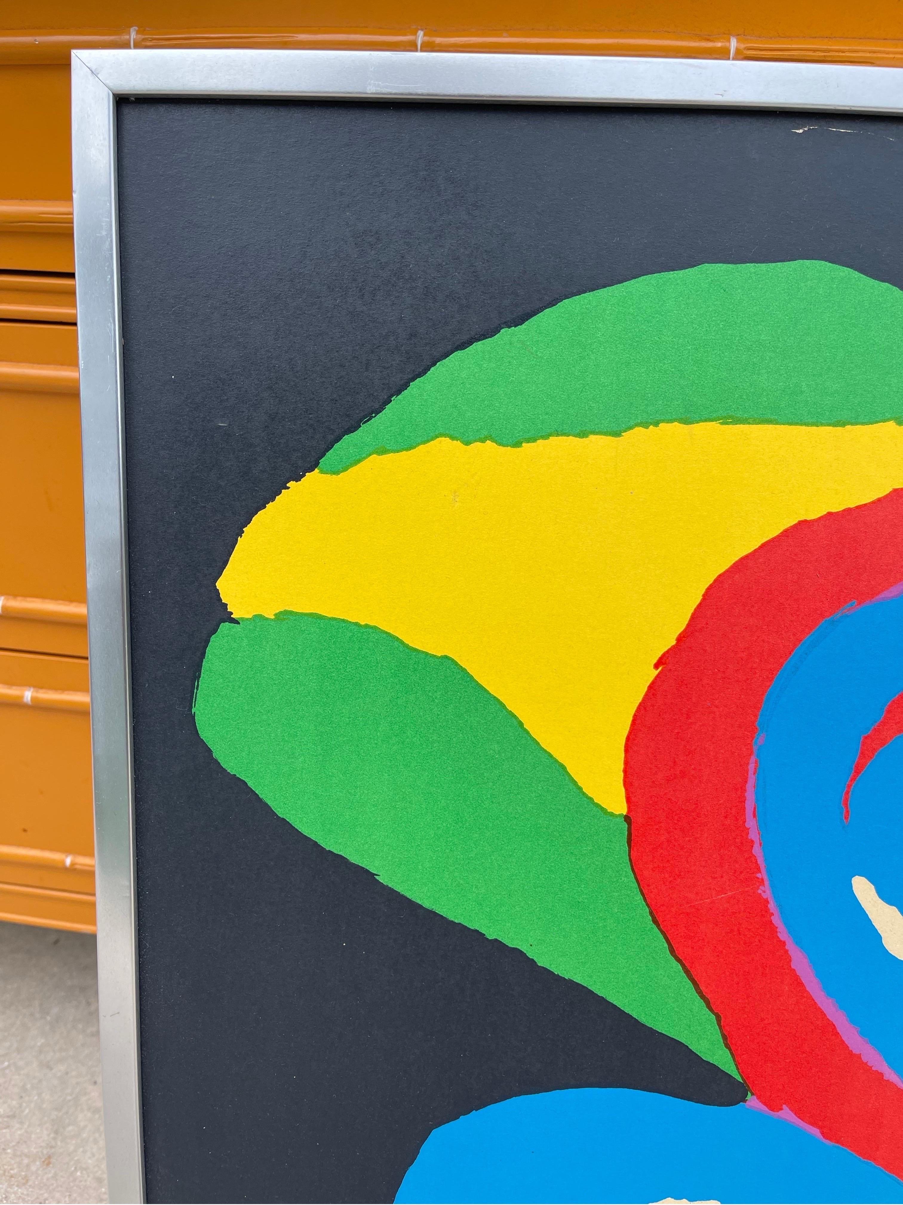 Karel Appel per la Galerie Ariel Paris Poster espositivo litografico In condizioni buone in vendita a Jensen Beach, FL