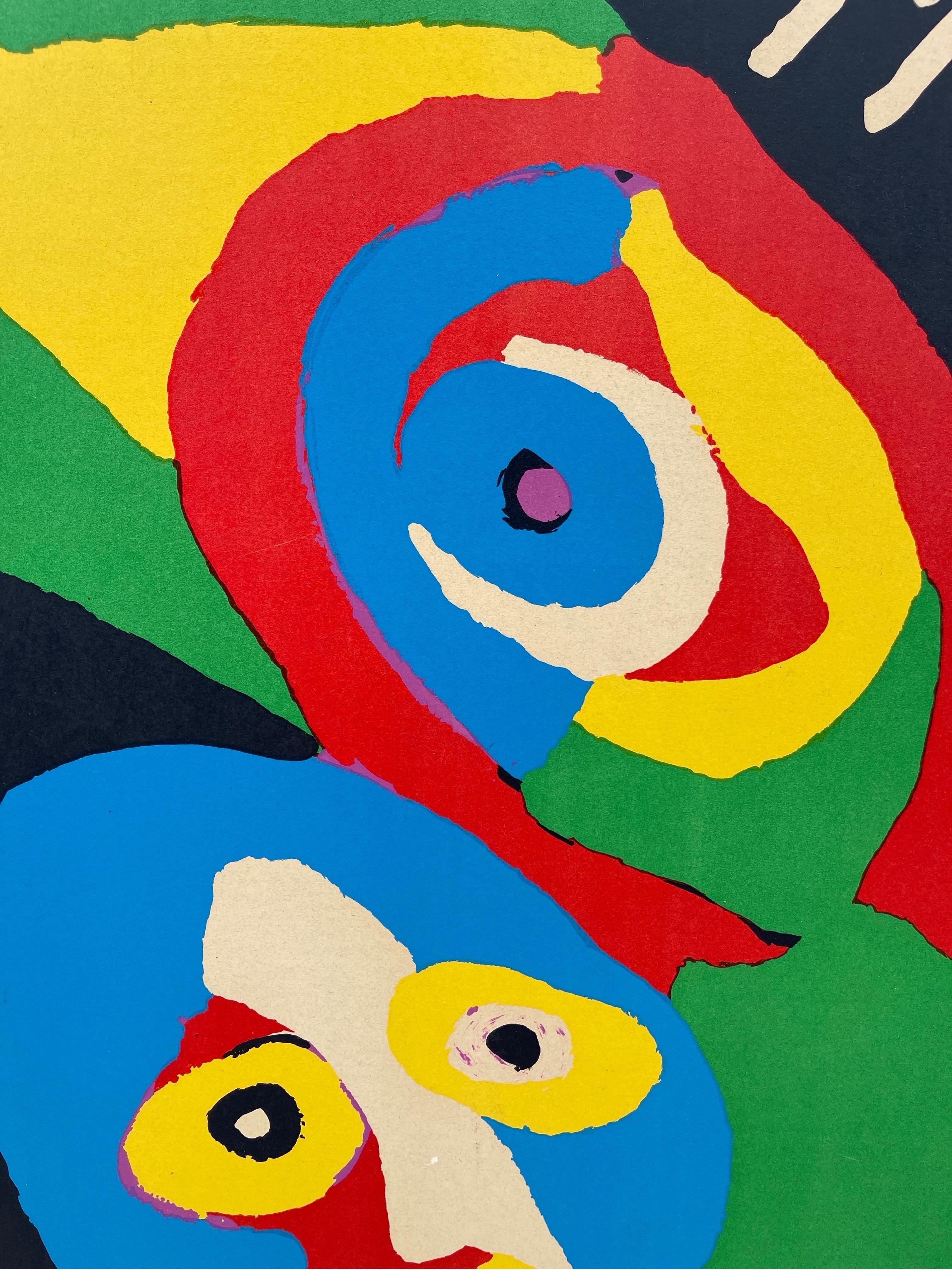 XX secolo Karel Appel per la Galerie Ariel Paris Poster espositivo litografico in vendita