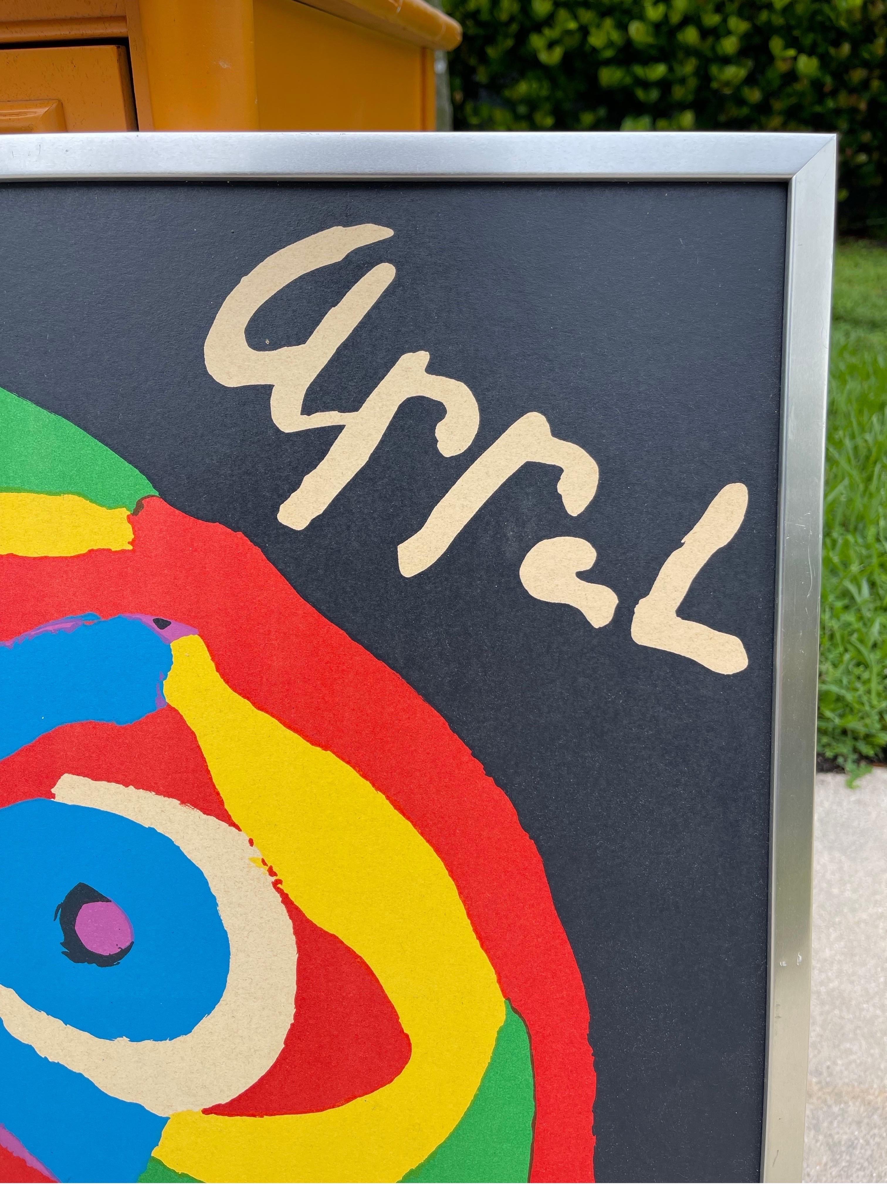 Carta Karel Appel per la Galerie Ariel Paris Poster espositivo litografico in vendita