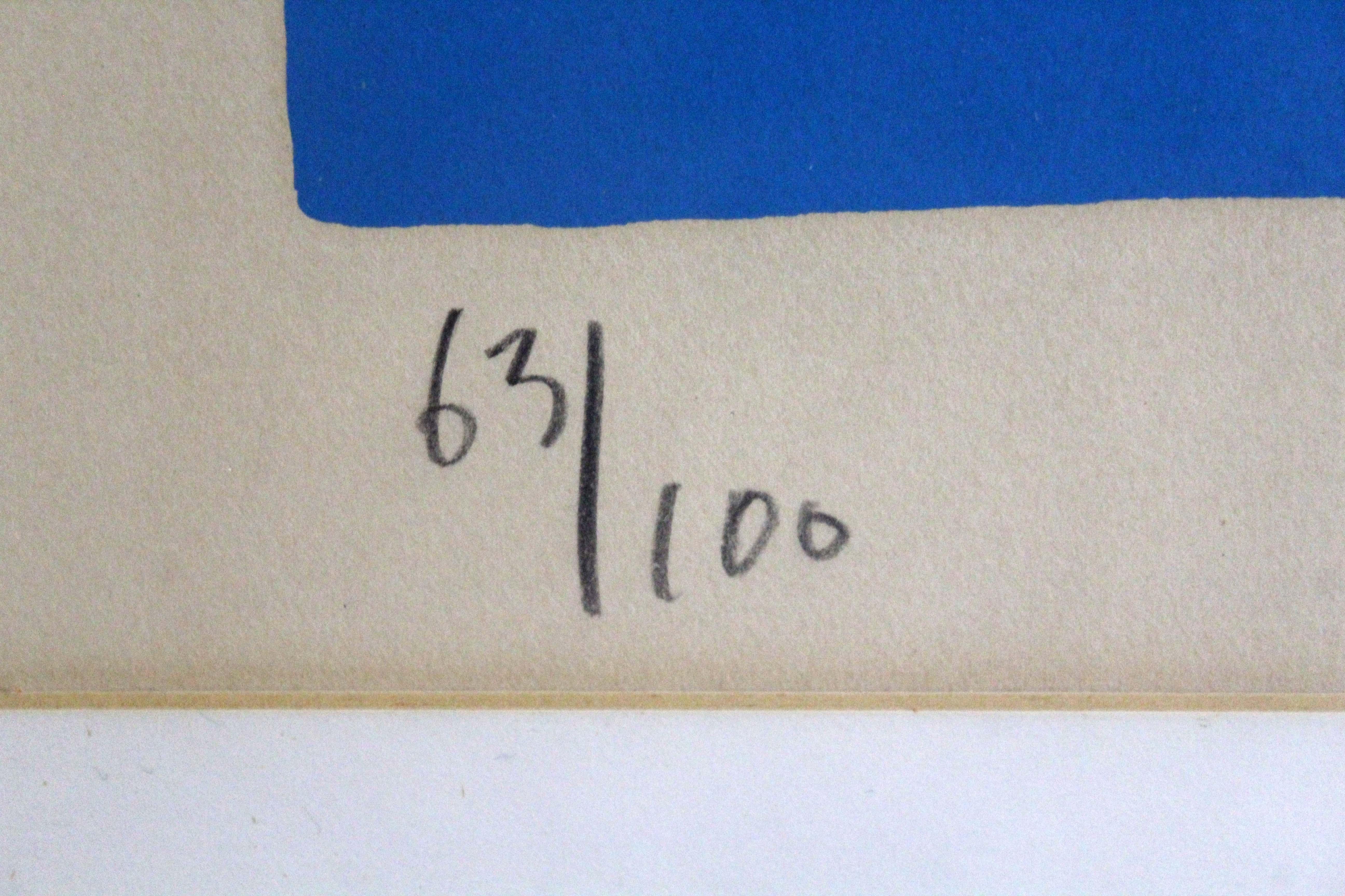 Karel Appel Cheval Animal Figure Signée Lithographie Modernity 1971 Encadrée 63/100 en vente 3