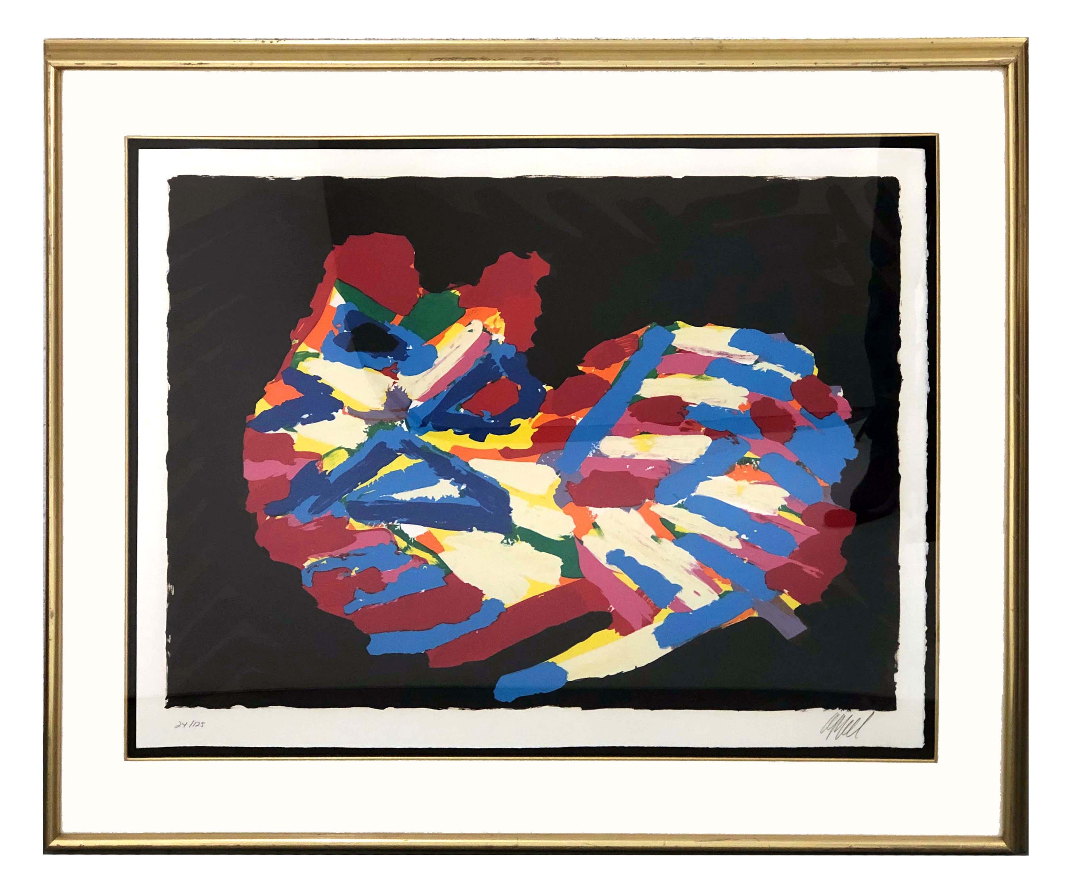 Künstler: Karel Appel (1921-2006)
Titel: Hauskatze
Jahr: 1978
Medium: Siebdruck auf Arches-Papier
Auflage: 24/125, plus Probedrucke
Bildgröße: 24,5 x 30,25 Zoll
Zustand: Gut
Beschriftung: Signiert und nummeriert vom Künstler.

KAREL APPEL