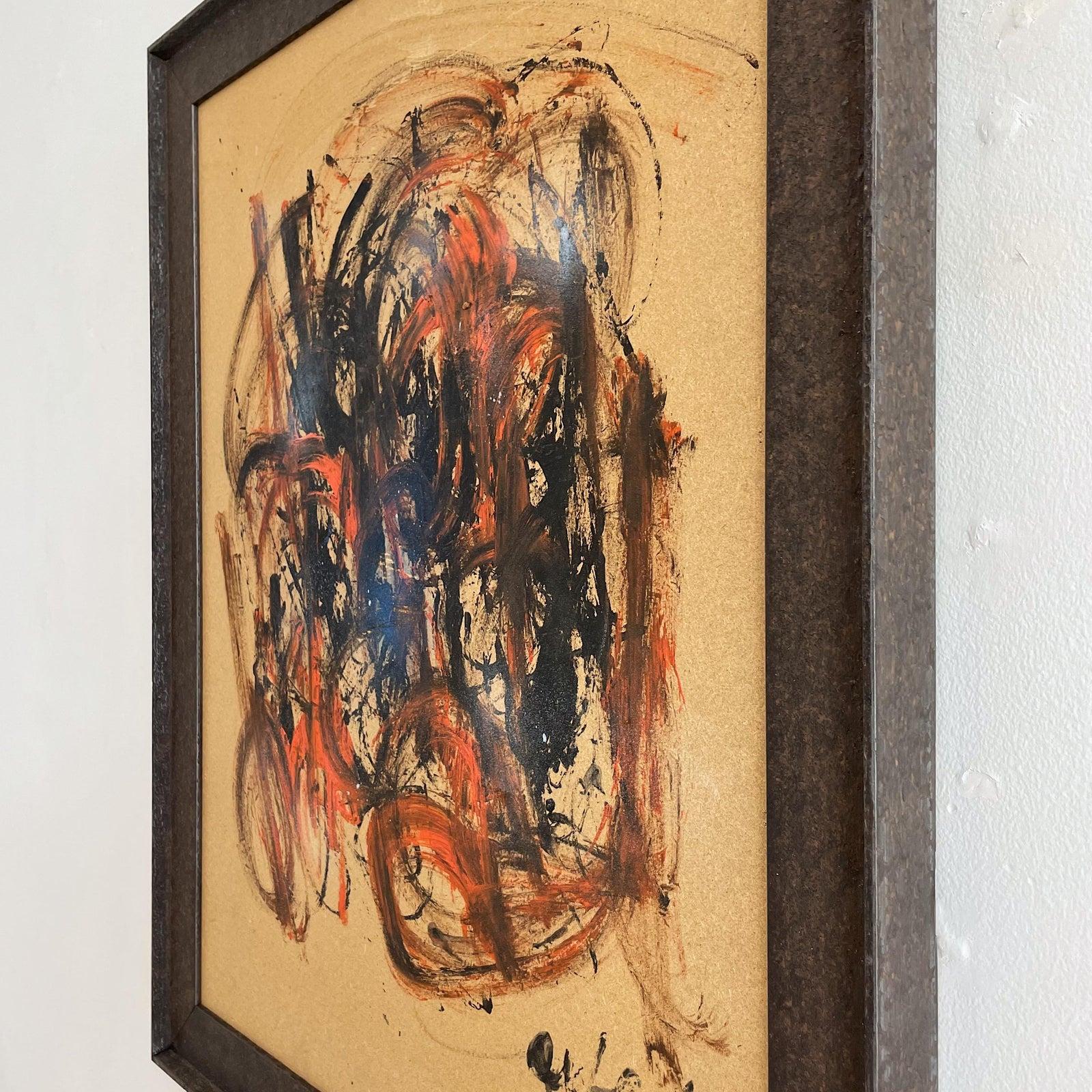 Original abstract oil on board painting by Karel Appel circa 1971, signed on lower front right and reverse. Newly framed in Larson Juhl frame.

Karel Appel, (born April 25, 1921, Amsterdam, Netherlands—died May 3, 2006, Zürich, Switzerland), Dutch