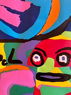 Affiche non encadrée de l'exposition Litho Karel Appel, London Arts Gallery