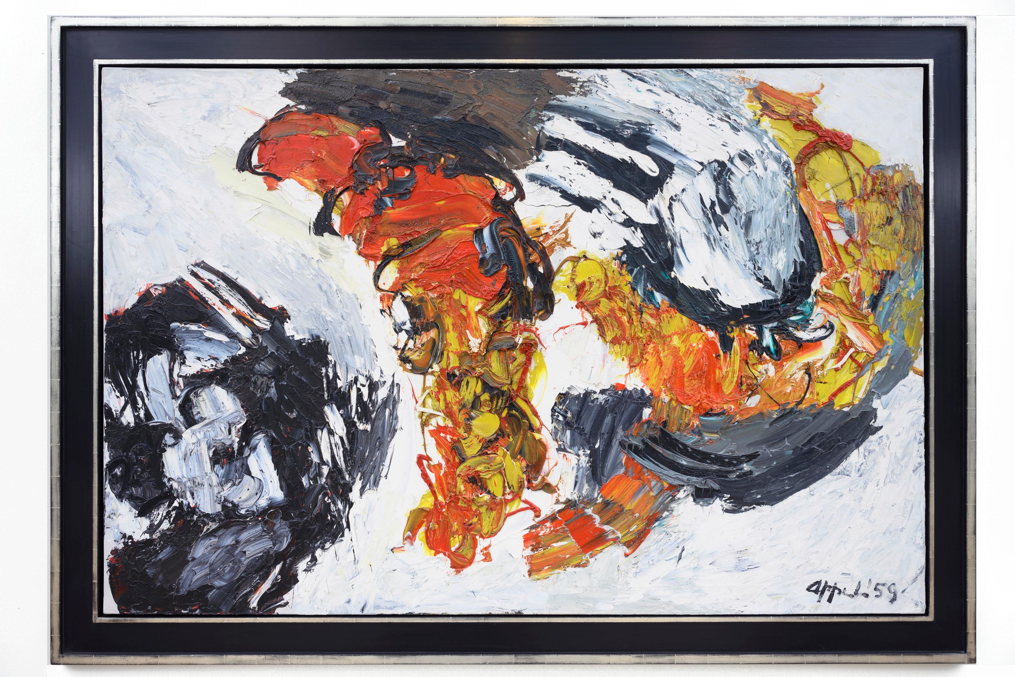Comme les Plantes, Karel Appel, 1959 (Abstraktes expressionistisches modernes Gemälde) im Angebot 1