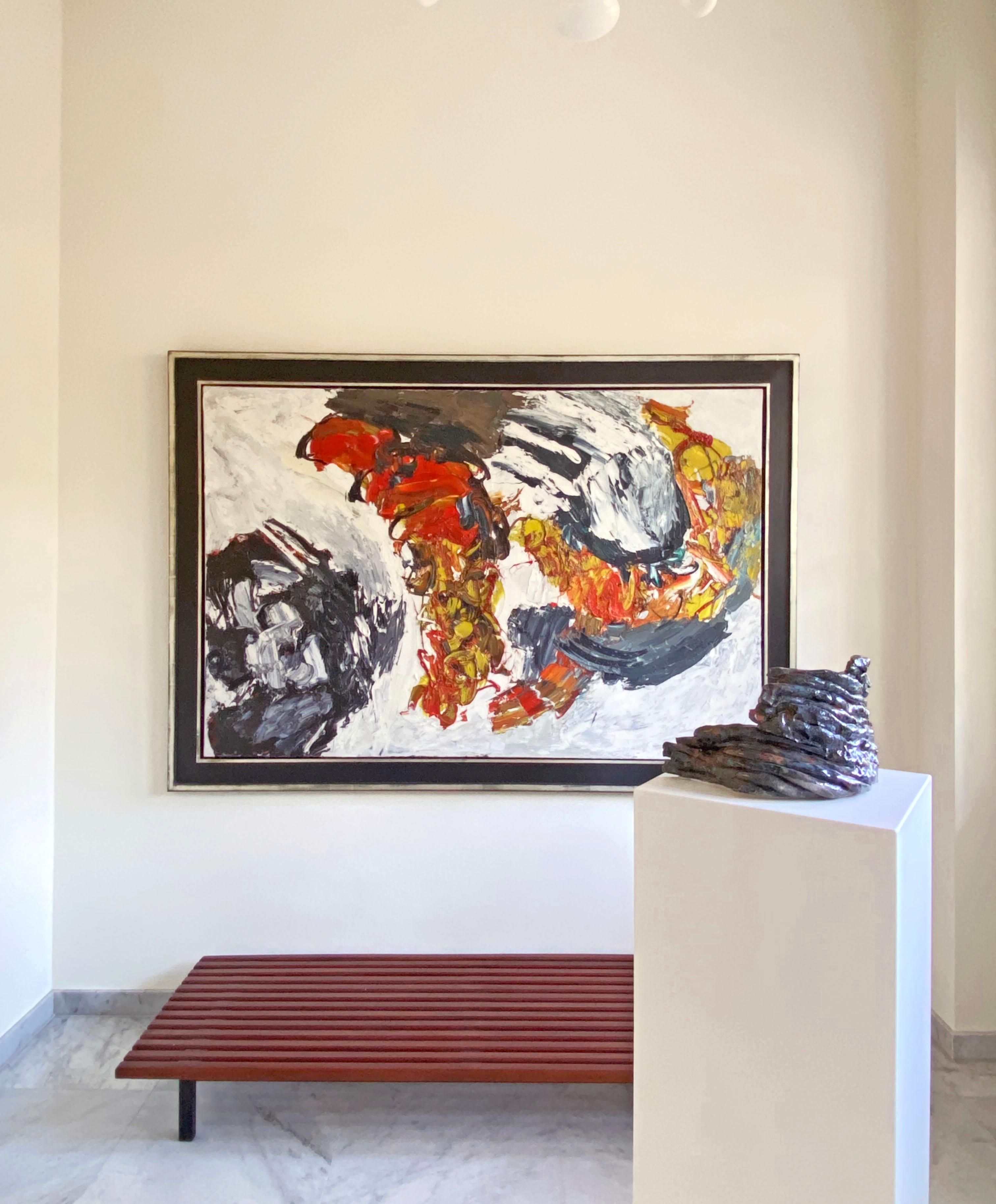 Comme les Plantes, Karel Appel, 1959 (Abstraktes expressionistisches modernes Gemälde) im Angebot 3
