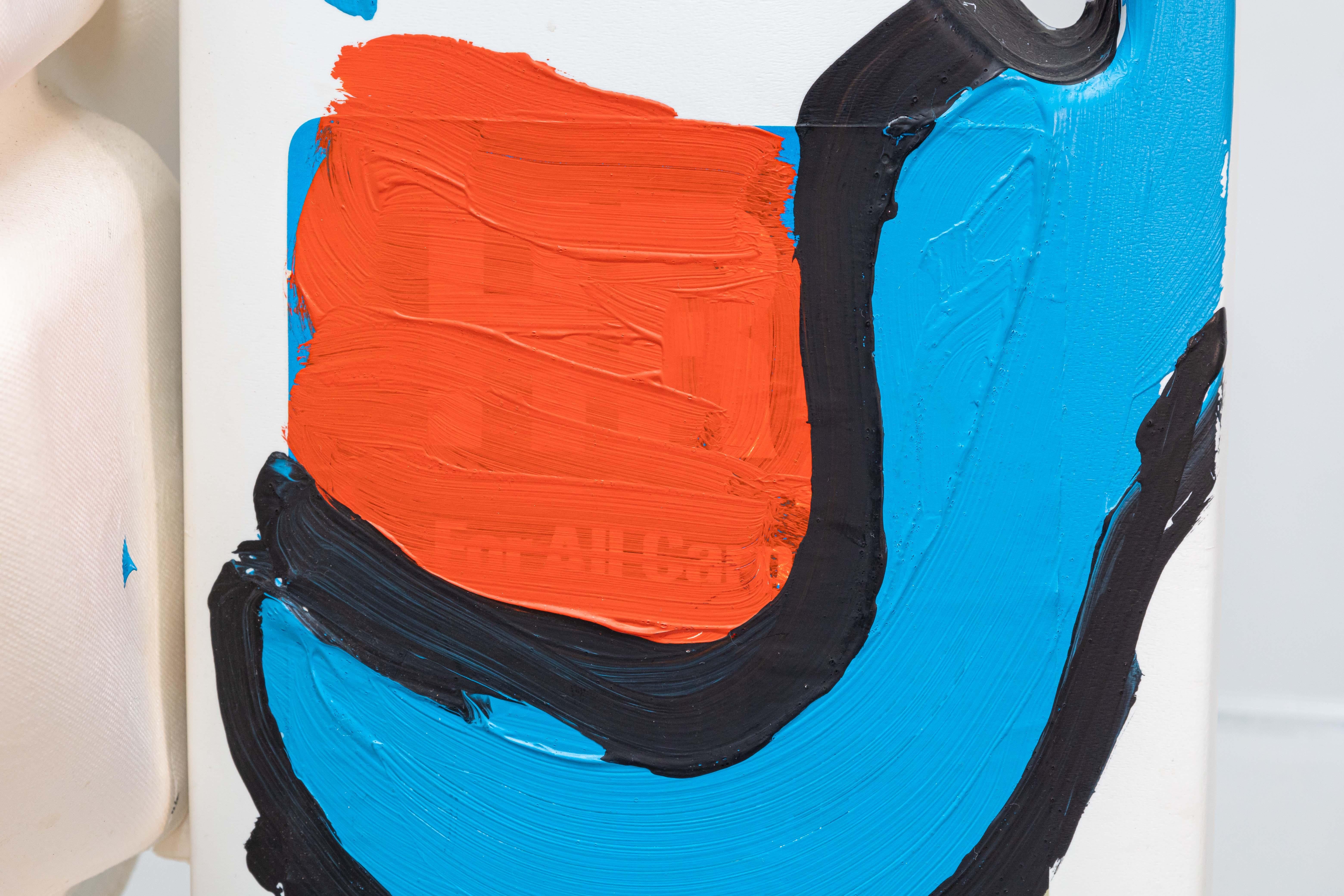 Karel Appel Plate with Moustache Signed Contemporary Found Object Sculpture For Sale 3