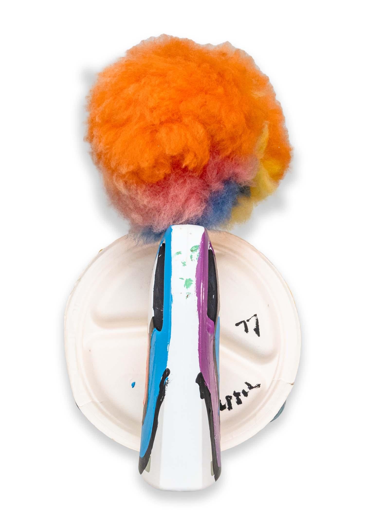 Karel Appel Plate with Moustache Signed Contemporary Found Object Sculpture For Sale 9