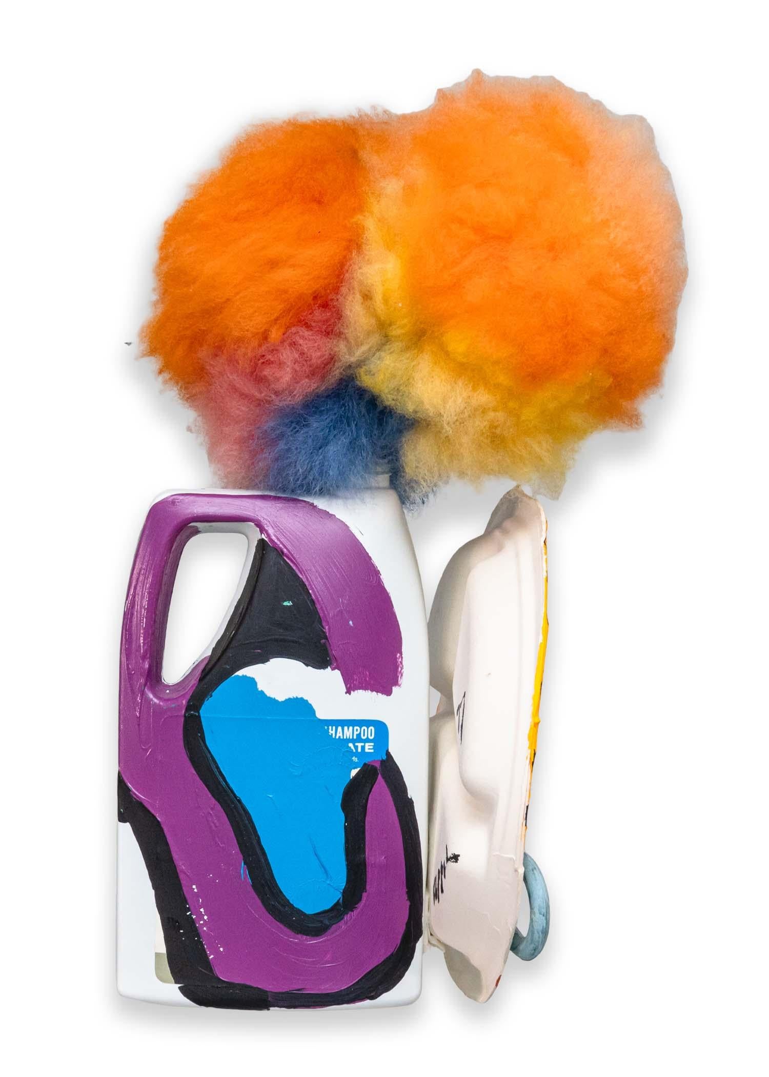 Karel Appel Plate with Moustache Signed Contemporary Found Object Sculpture For Sale 10