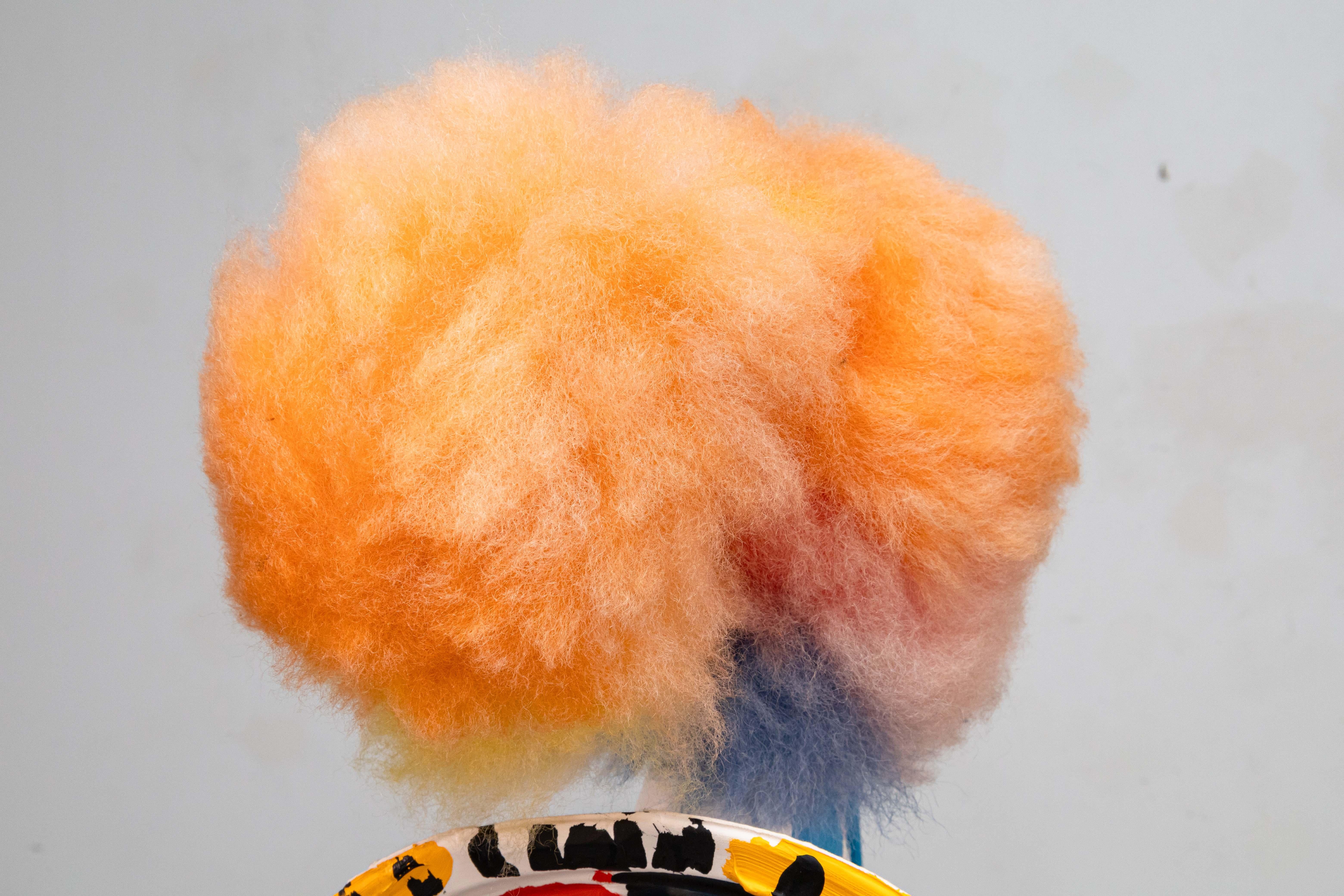 Karel Appel Plate with Moustache Signed Contemporary Found Object Sculpture For Sale 2