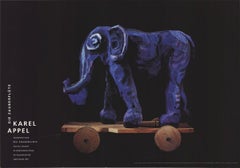 1995 After Karel Appel 'Die Zauberflote (Magic Flute), Elephant' Expressionism