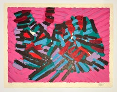 Abstract Cat Lithograph by Karel Appel, 1978, Signed, About a Cat