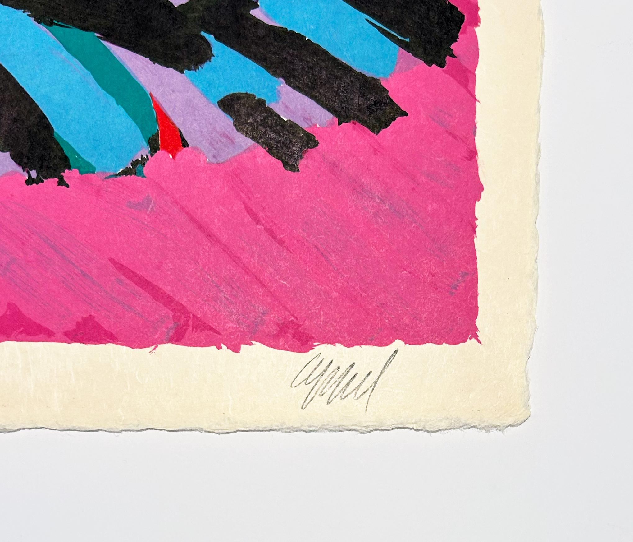 Sobre un gato - Print Abstracto de Karel Appel