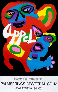 "Appel - Palm Springs Museum" Original Expressionist Art Exhibition Poster