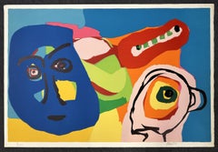 Blue Mask 1971 Signed Limited Edition Lithograph