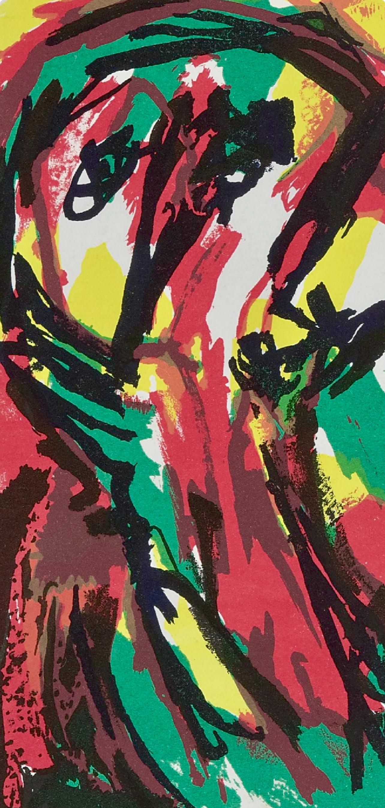 Composition, Société internationale d'art XXe siècle - Print by Karel Appel
