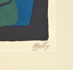 Deux Personages (framed hand signed lithograph)