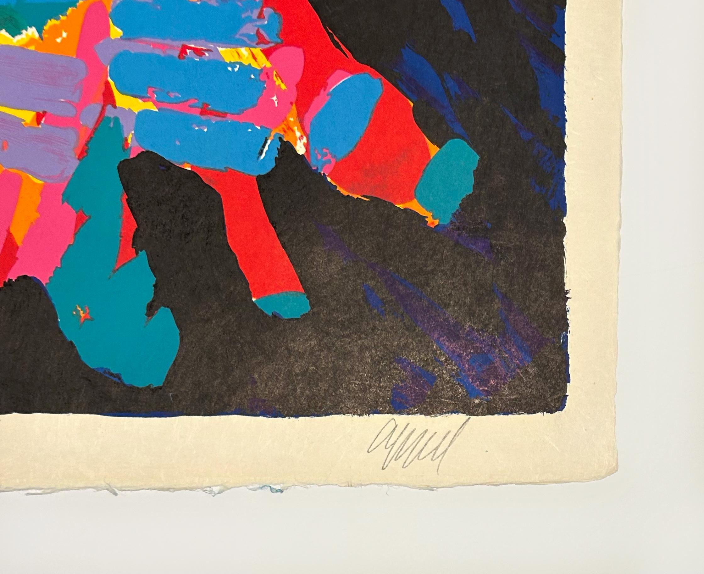 Devil Cat - Abstract Print by Karel Appel