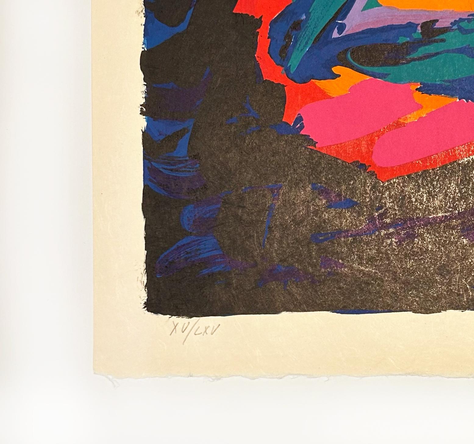Devil Cat - Black Animal Print by Karel Appel