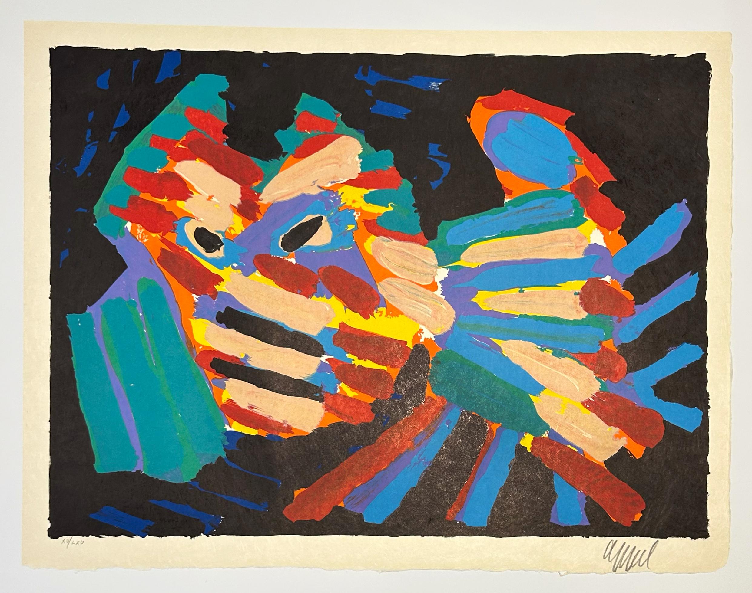 Gato luchador - Print de Karel Appel