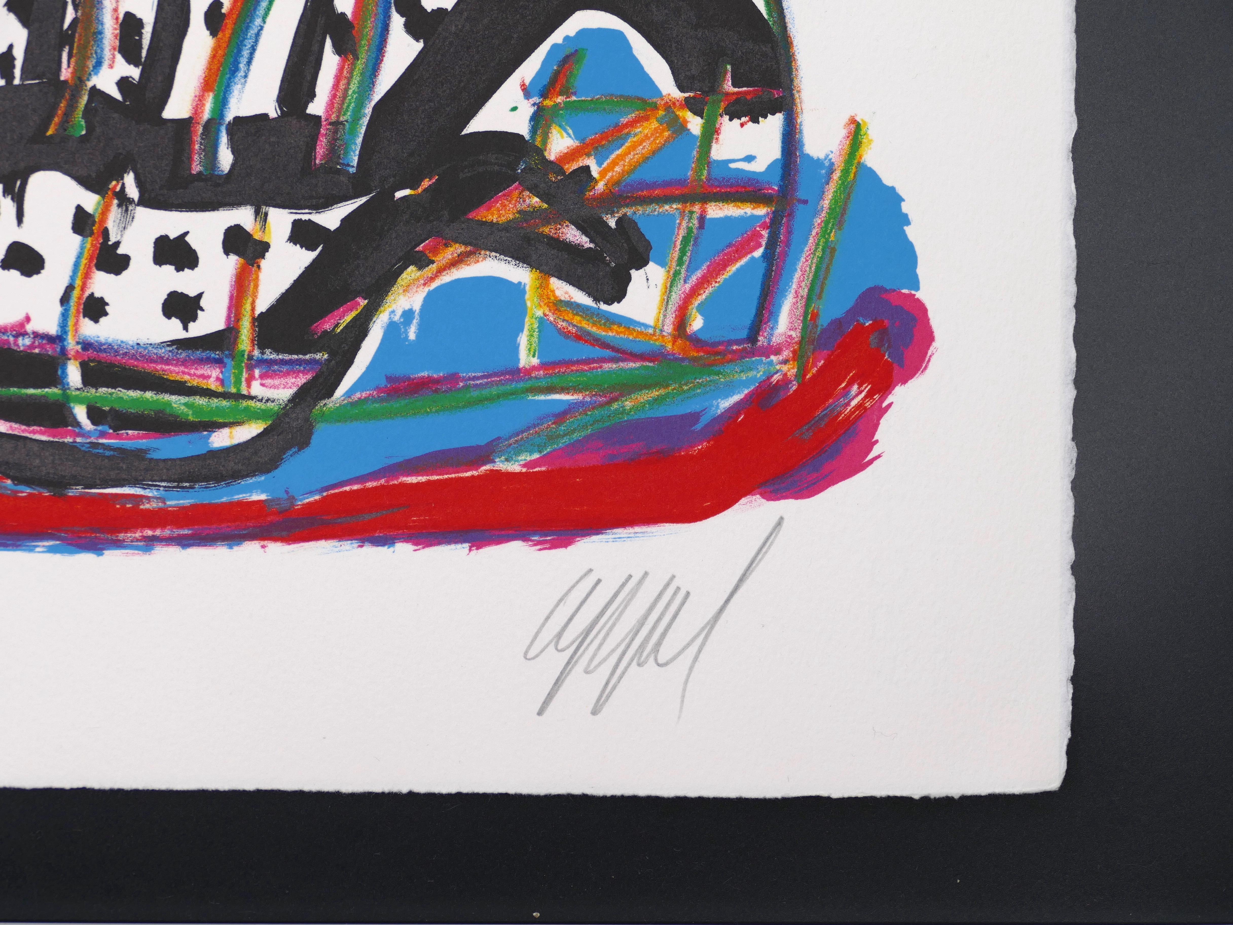 Tantrika - Original Lithograph by Karel Appel - 1985 1