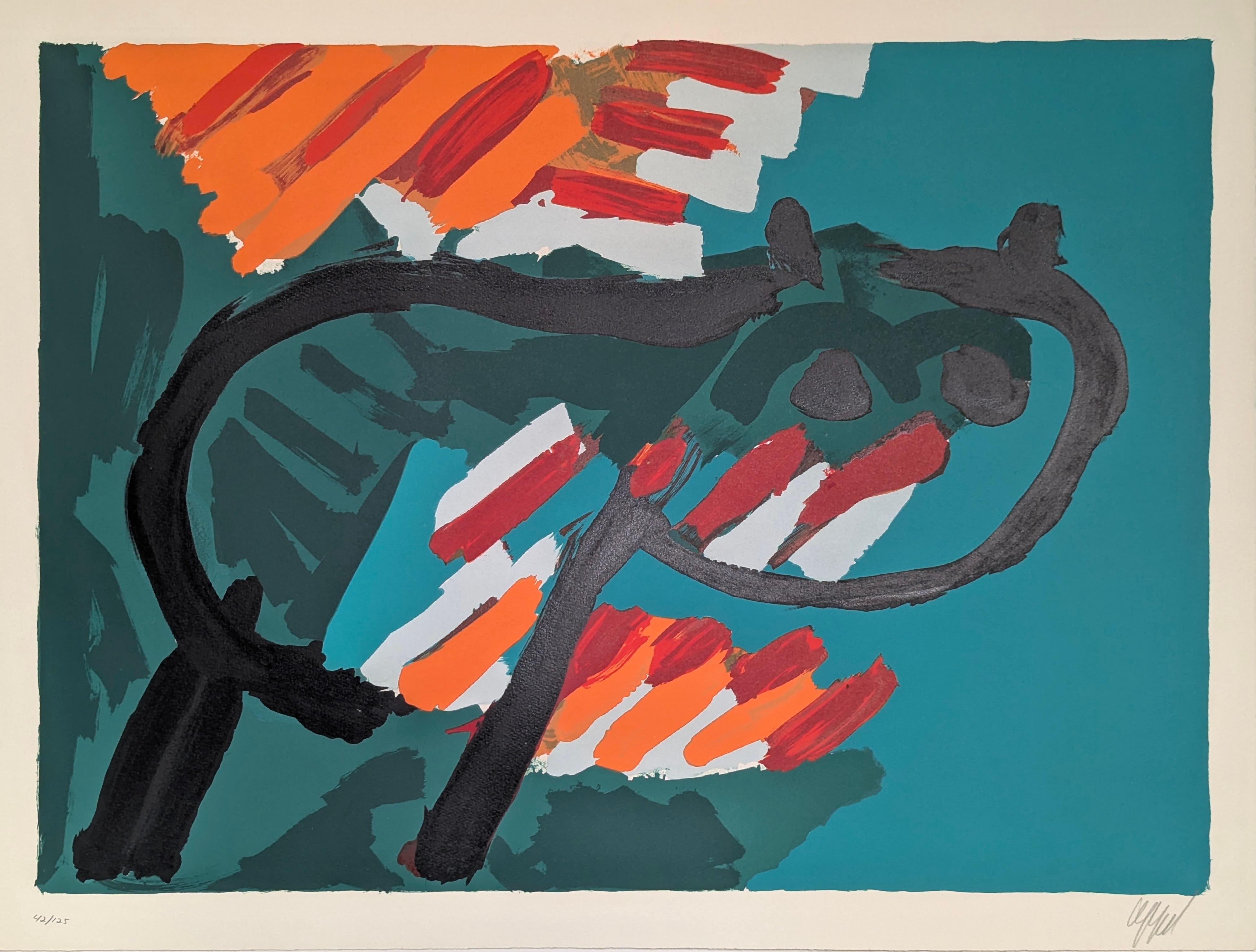Abstract Print Karel Appel - Greene & Greene