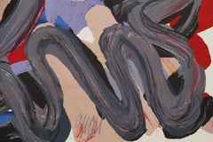 Happy Battle, Abstract Expressionist Lithograph by Karel Appel