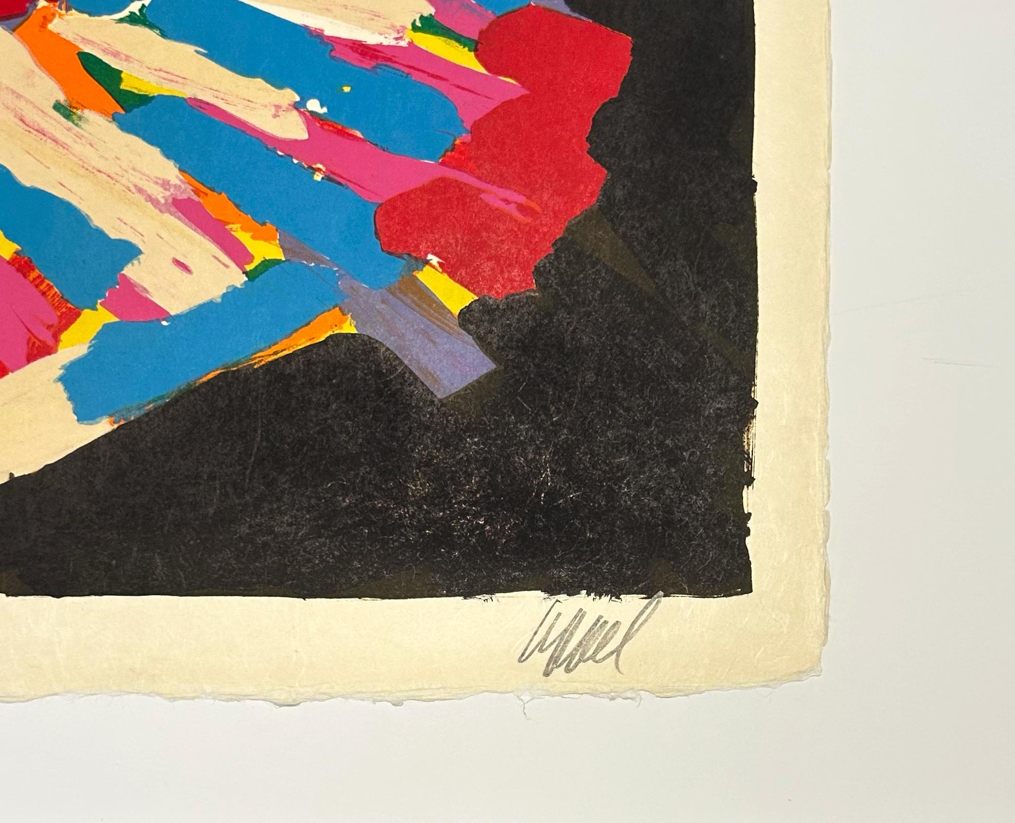 Chat domestique - Abstrait Print par Karel Appel