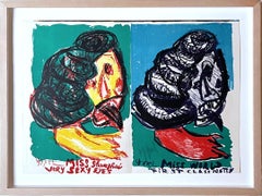 Karel Appel, Miss World First Class Pretty, Lithograph Signed 85/100,  Framed