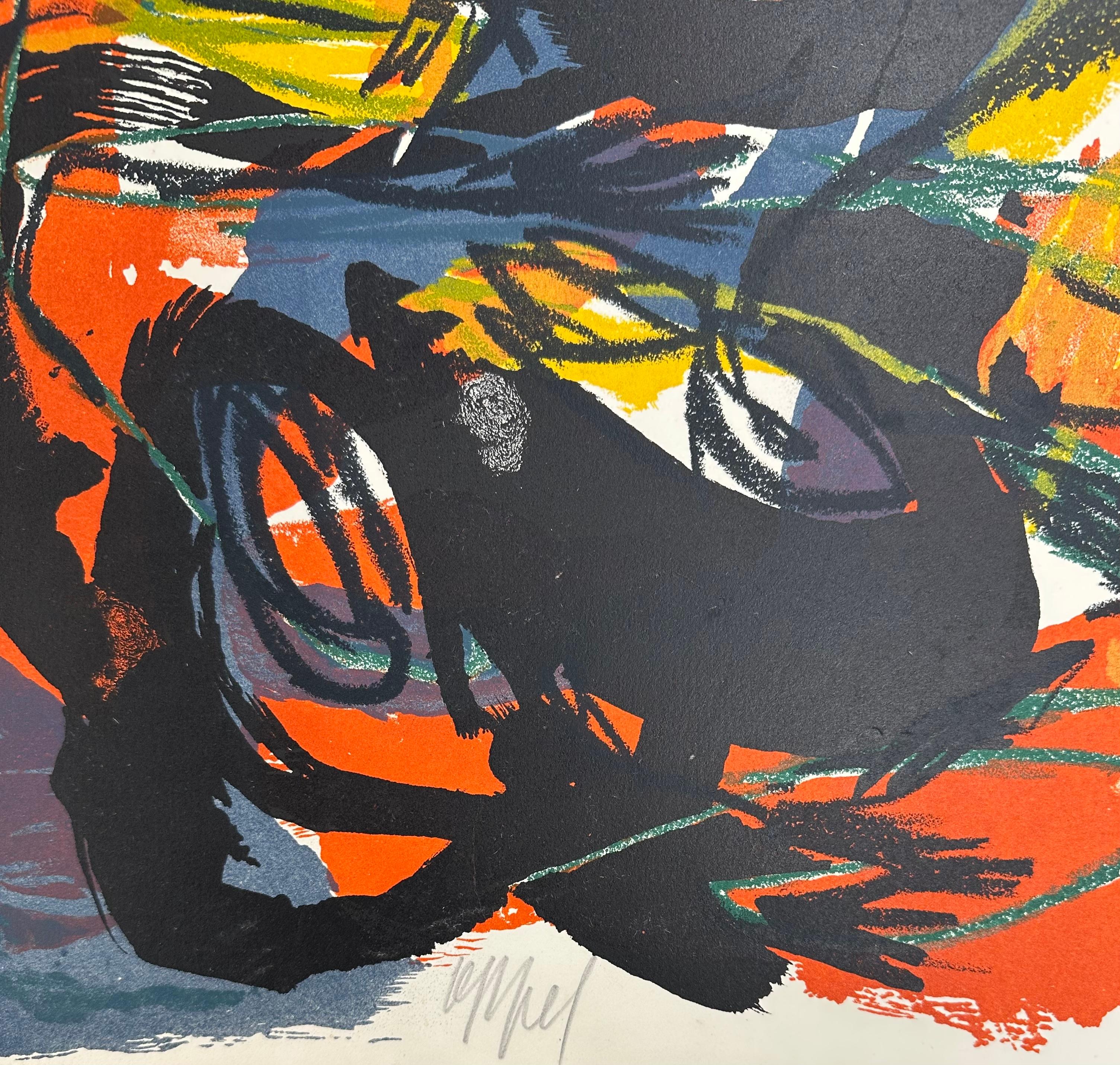 Karel Appel, Paysage Humain, Farblithographie, handsigniert im Angebot 1