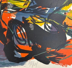 Karel Appel, Paysage Humain, color lithograph, hand signed