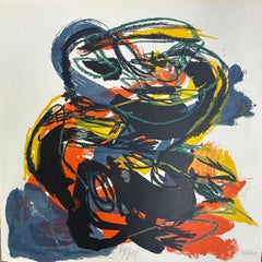 Karel Appel, Paysage Humain, litografía en color, firmada a mano