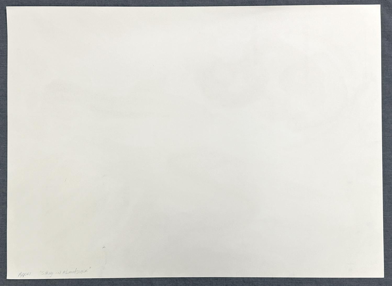 Karel Appel Sitting in a Landscape Pencil Signed Limited Edition Lithograph For Sale 5