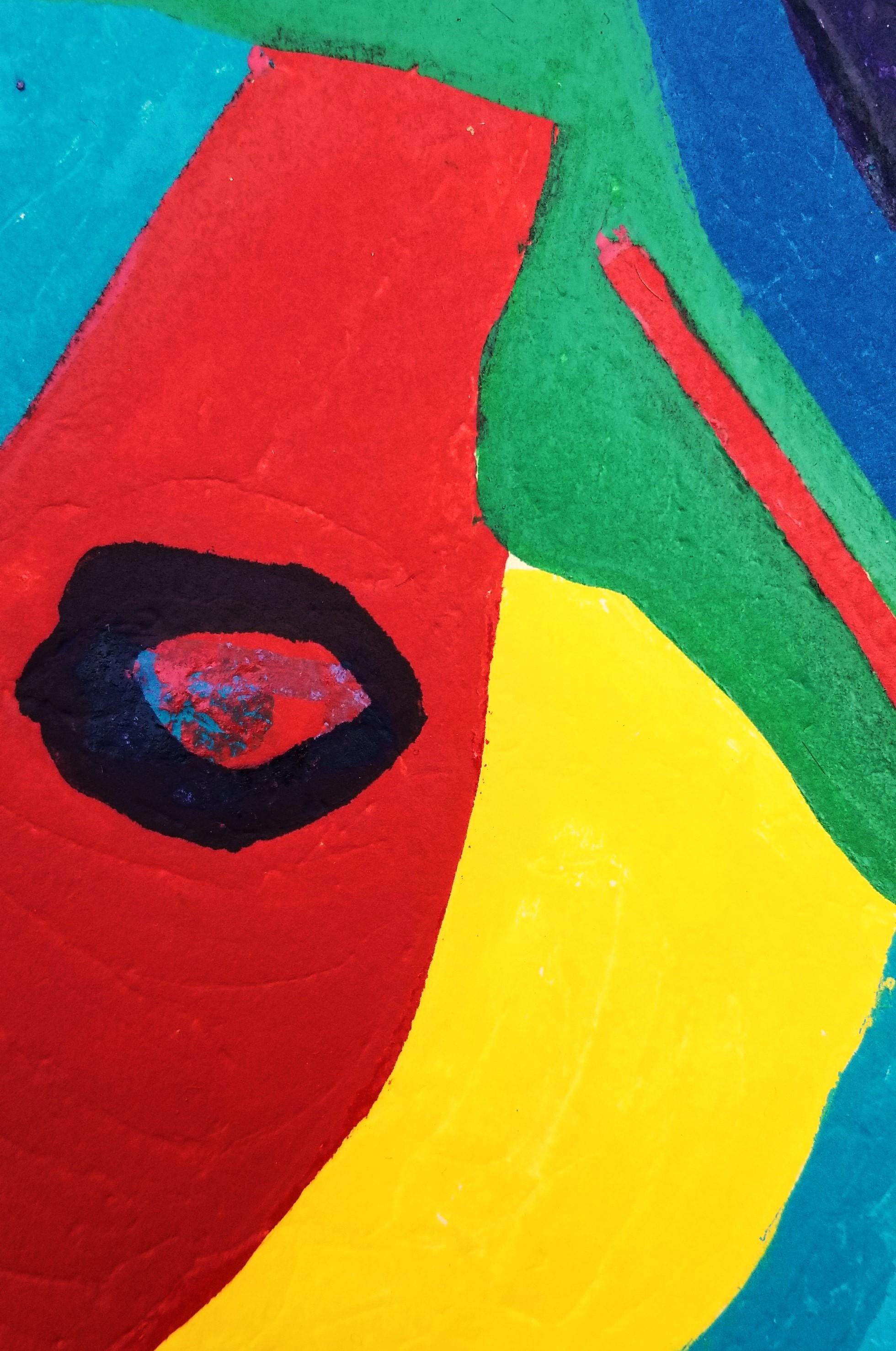 L'Âne Trop Paisible Pour Les Enfants Cruels /// Karel Appel Color Woodcut COBRA For Sale 11