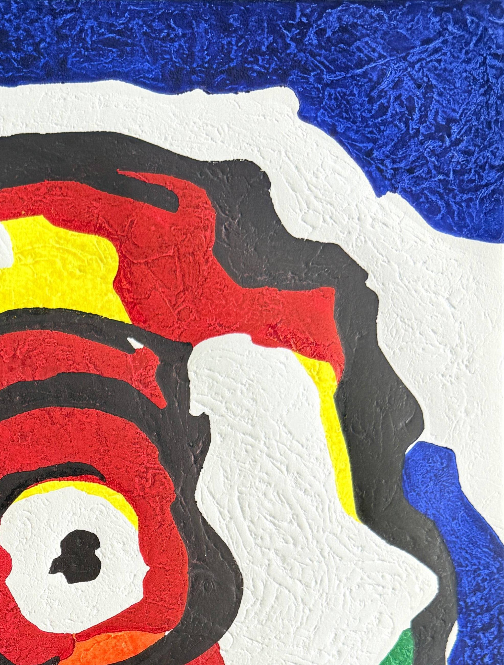 Der Philosophe (Violett), Print, von Karel Appel