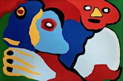 Moving in the Wind, 1974 Limited Edition Silkscreen, Karel Appel