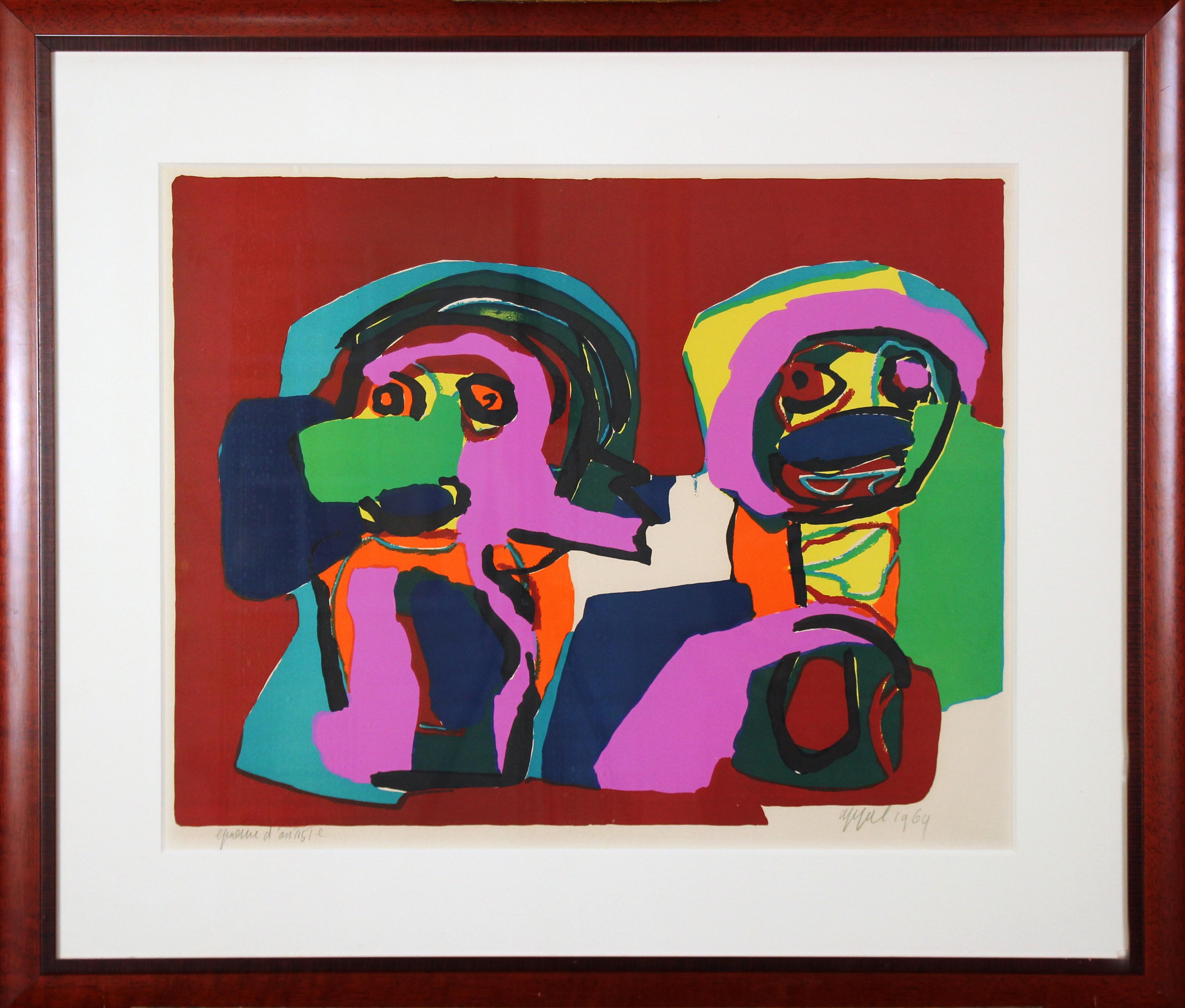 karel appel two figures