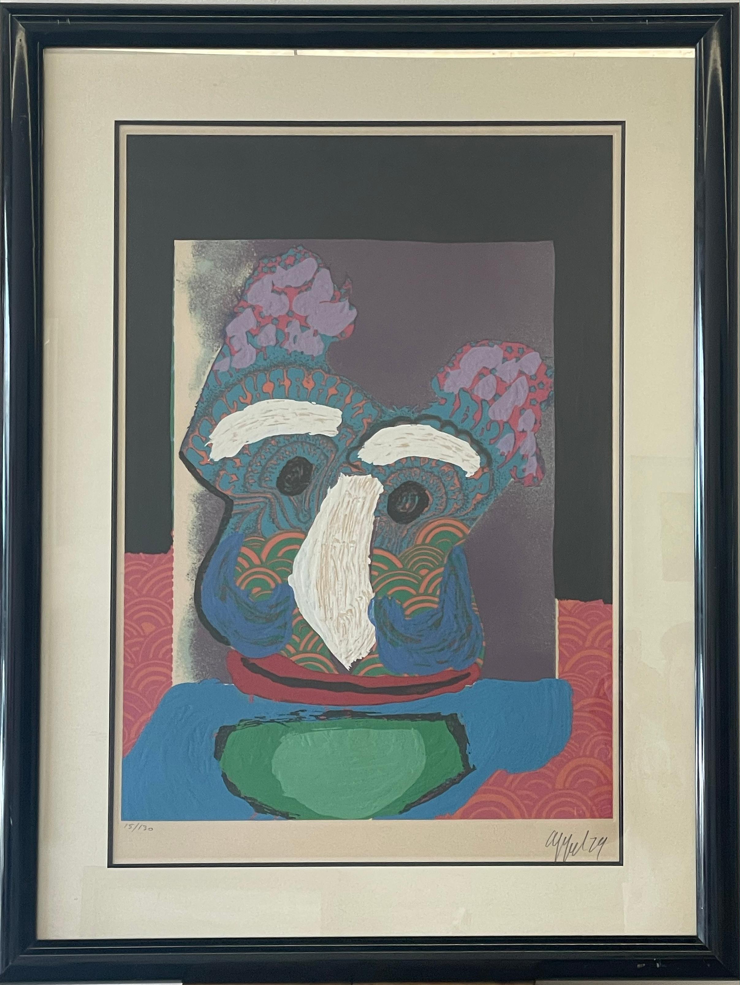 Karel Appel Print - Purple Owl