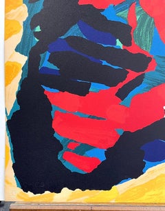 RUNNING HORSE Signed Lithograph, Abstract Animal, CoBrA Artist