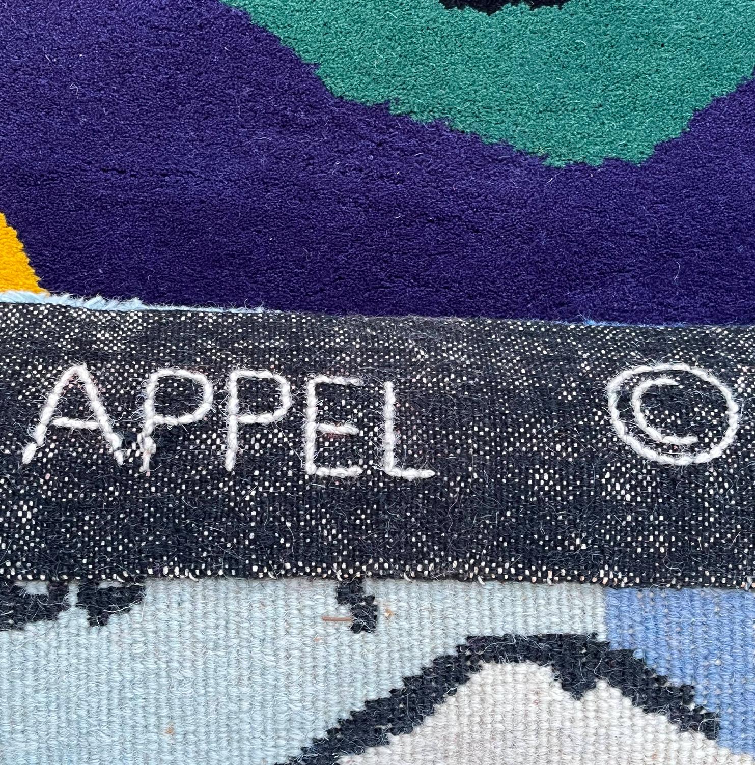 Smiling Together, 1978 by Karel Appel, CoBrA, Wool Tapestry  4