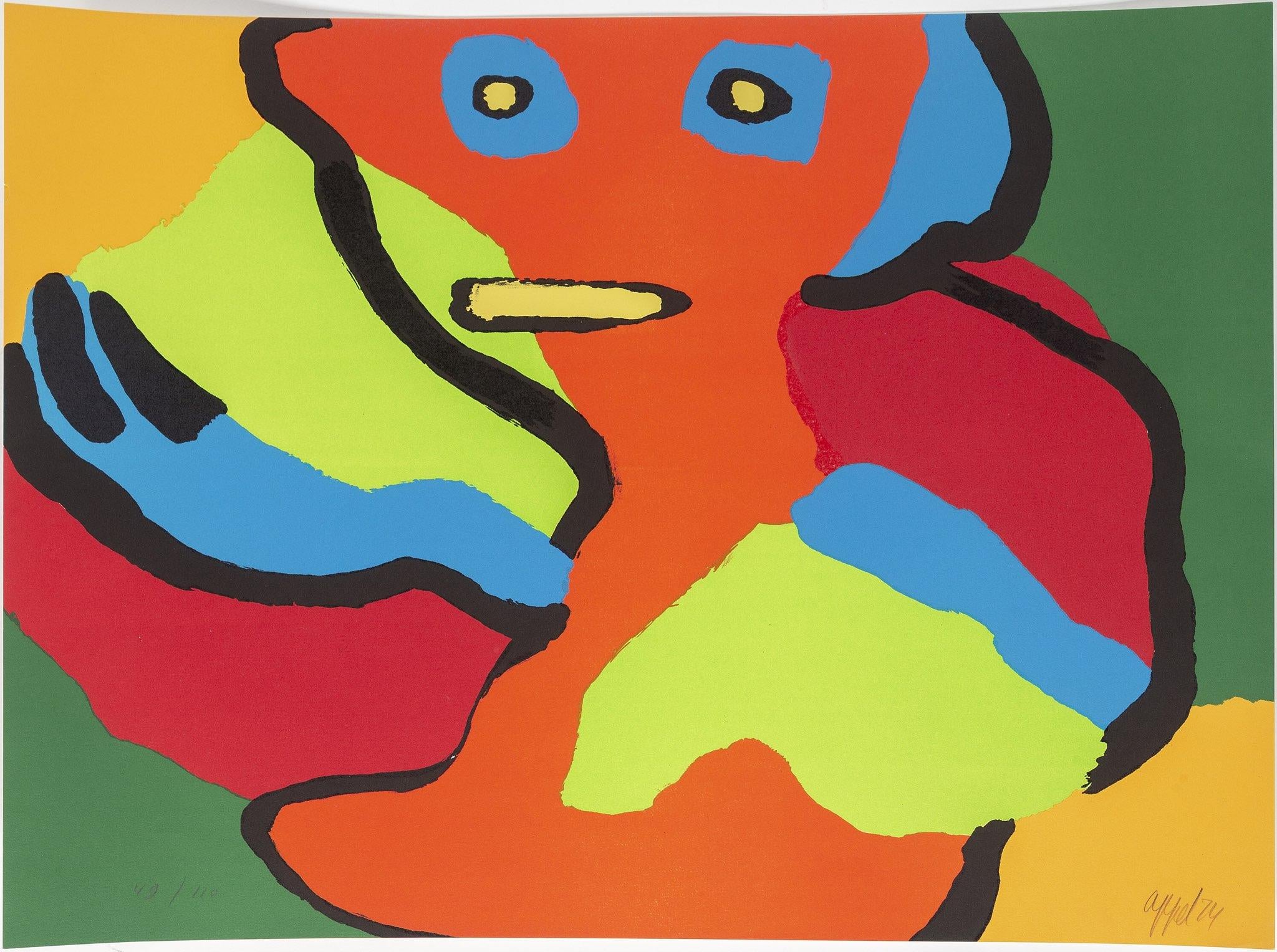Karel Appel Abstract Print - Some People Together