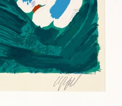 Stalking Cat (framed hand signed lithograph)