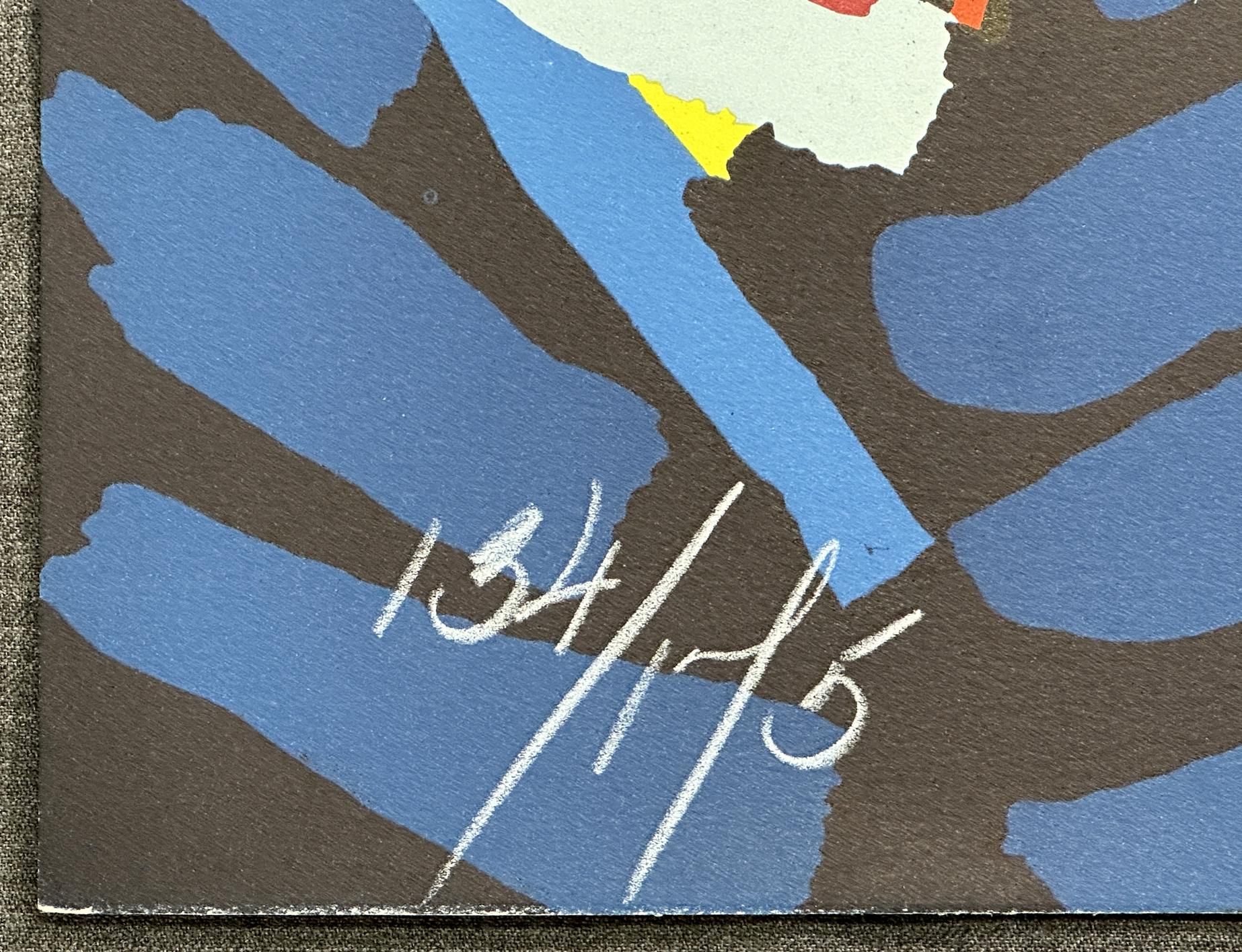 Uccello tibetano da Animali e Mostri Litografia firmata in edizione limitata - Print Espressionismo astratto di Karel Appel