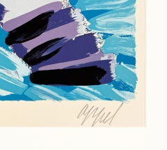 Walking Cat (framed hand signed lithograph)