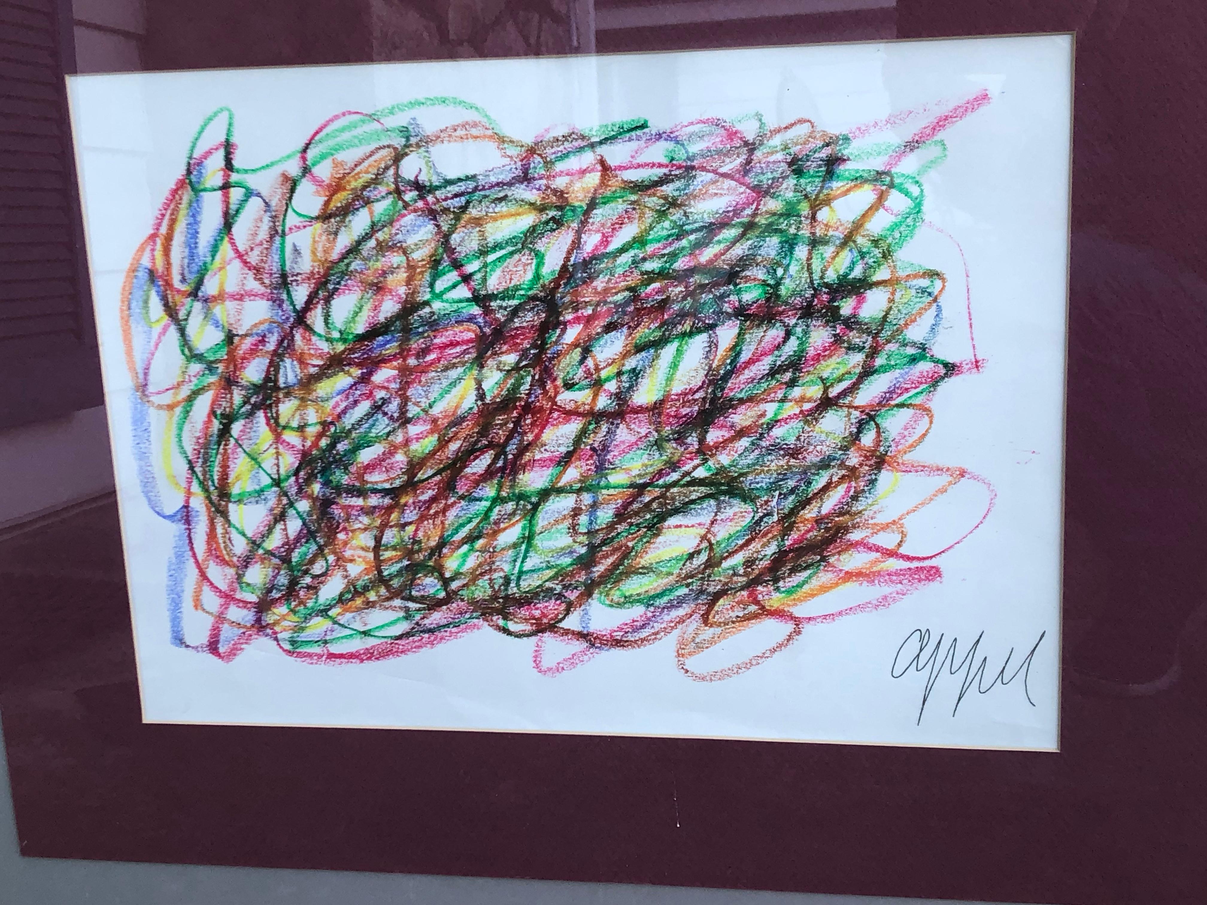 Karel Christiaan Appel Crayon on paper 
