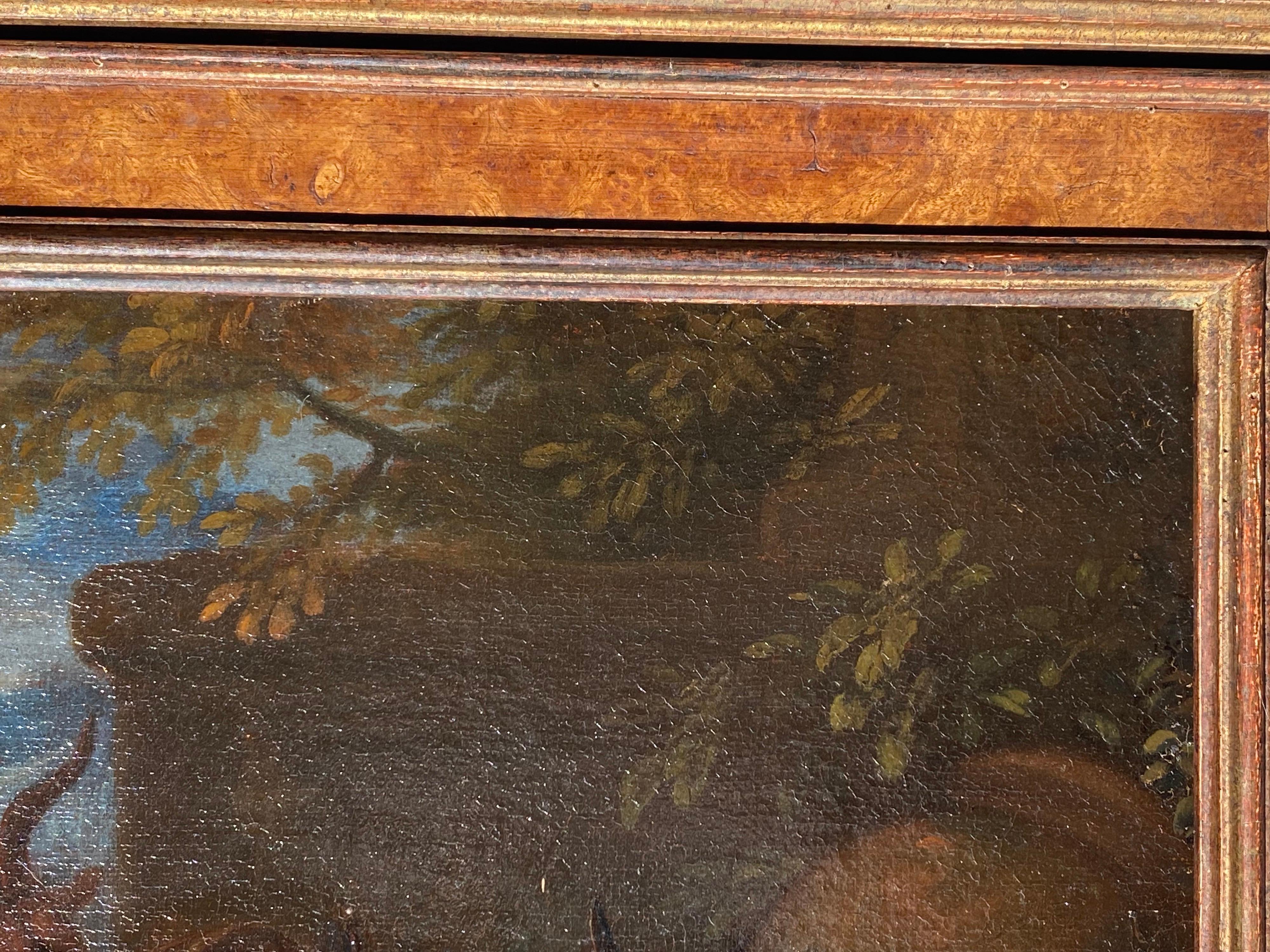 17th century dutch old master painting - A shepherd resting with his cattle 3