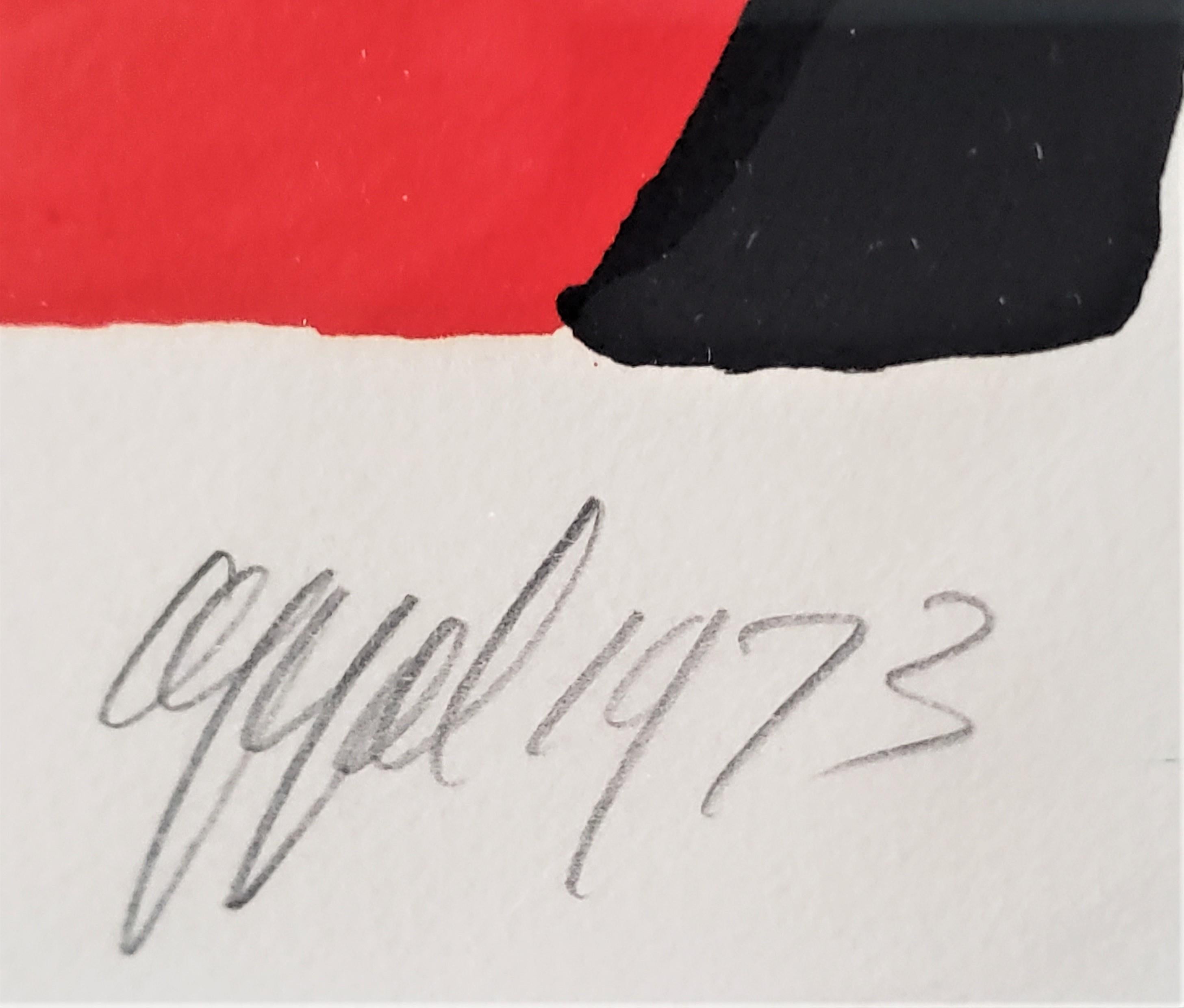 Lithographie encadrée « Untitled » de Karel (Karl) Appel, signée par l'artiste  en vente 2