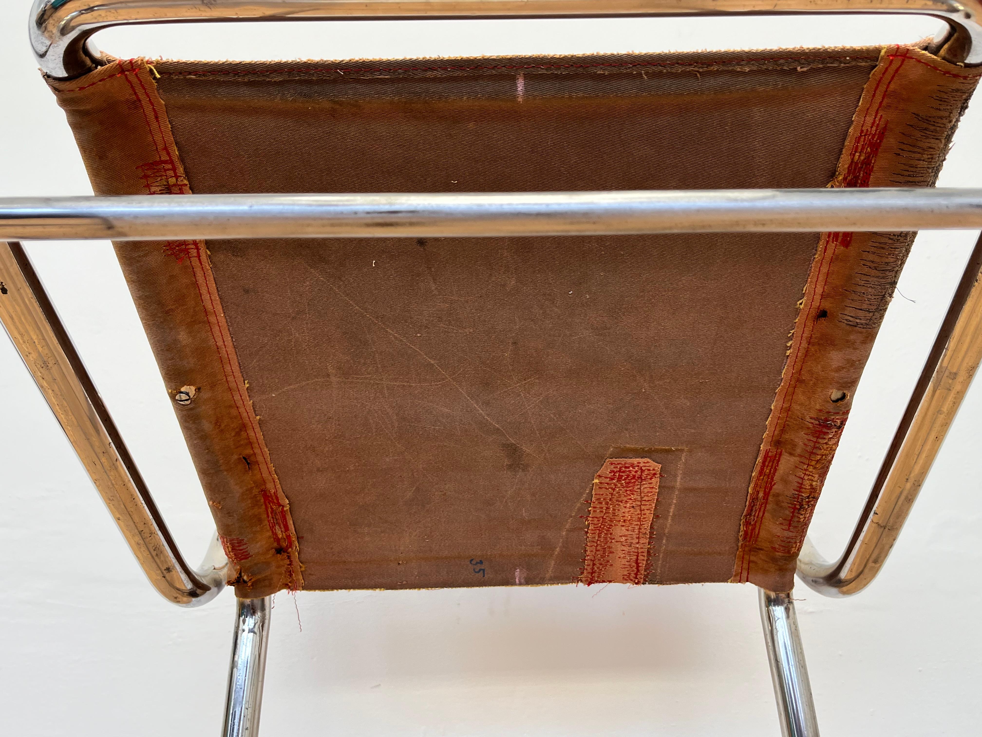Sedia Karel Ort Chrome Bauhaus di Hynek Gottwald - 1930 (Eisengarn) in vendita 4