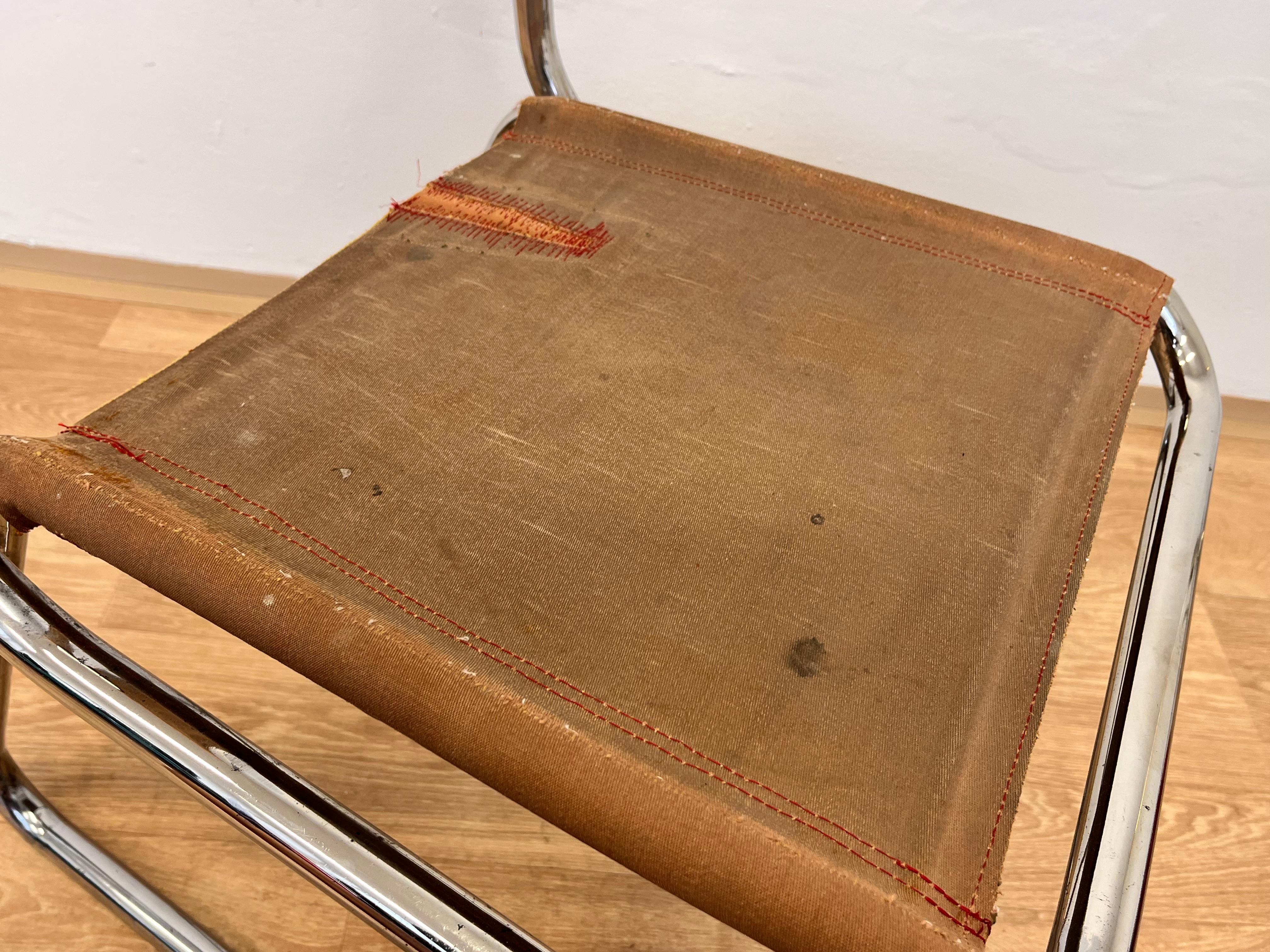 Ceco Sedia Karel Ort Chrome Bauhaus di Hynek Gottwald - 1930 (Eisengarn) in vendita